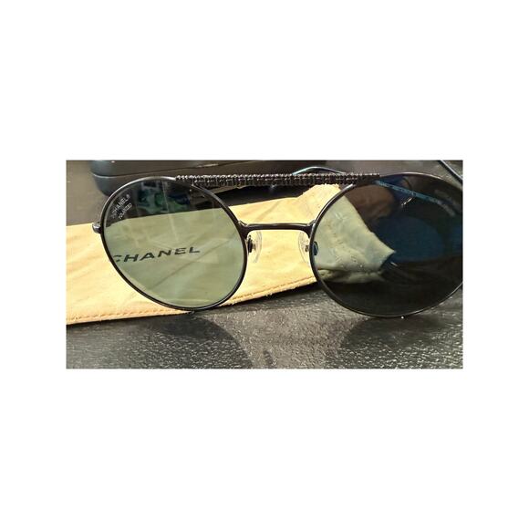 CHANEL  Metal Winter Round Sunglasses 4232 Black*Polarized* 53|21|140 - Picture 5 of 10